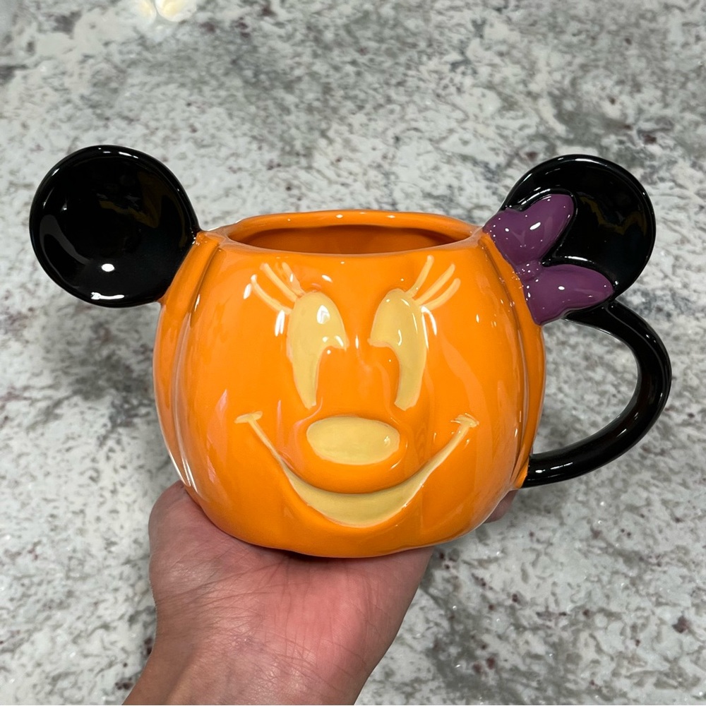 Disney Halloween Minnie Mouse With Bow Pumpkin Mug